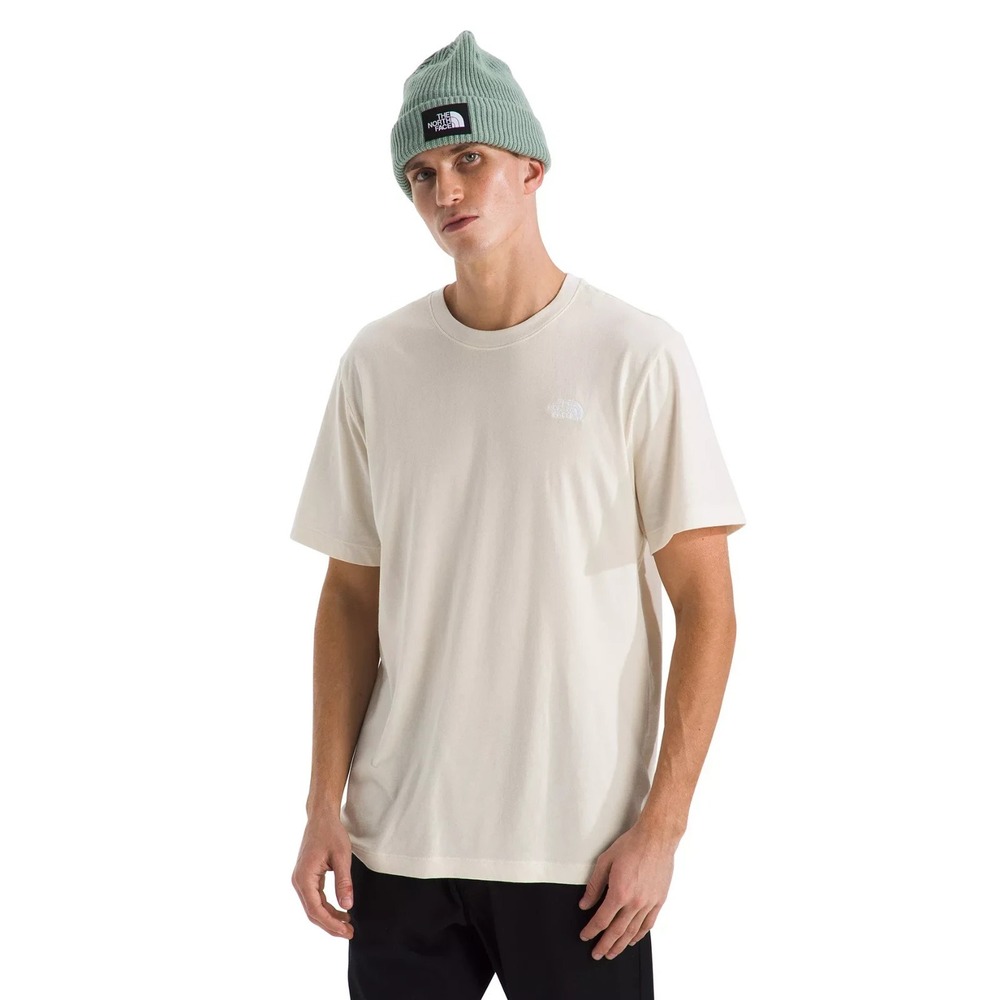 The North Face Men's Size XXL Evolution Box Fill Short Sleeve T-Shirt White Dune